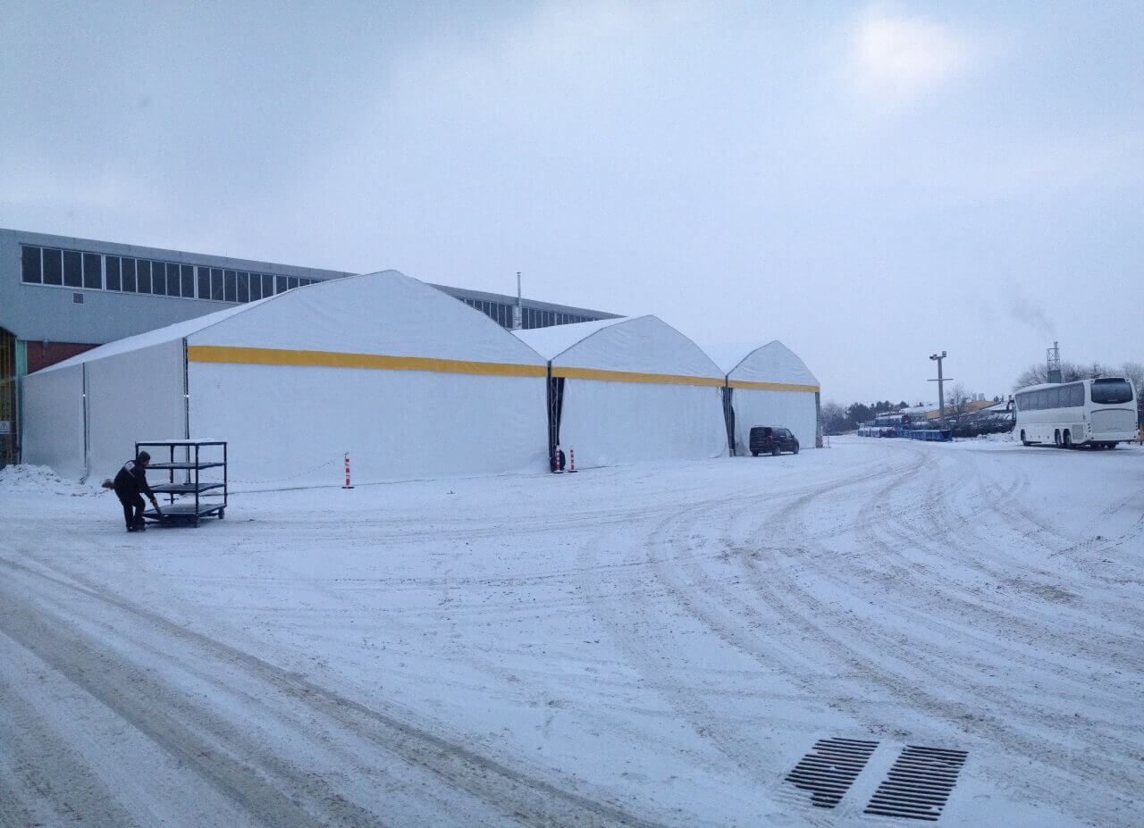 Multiple Warehouse Tent